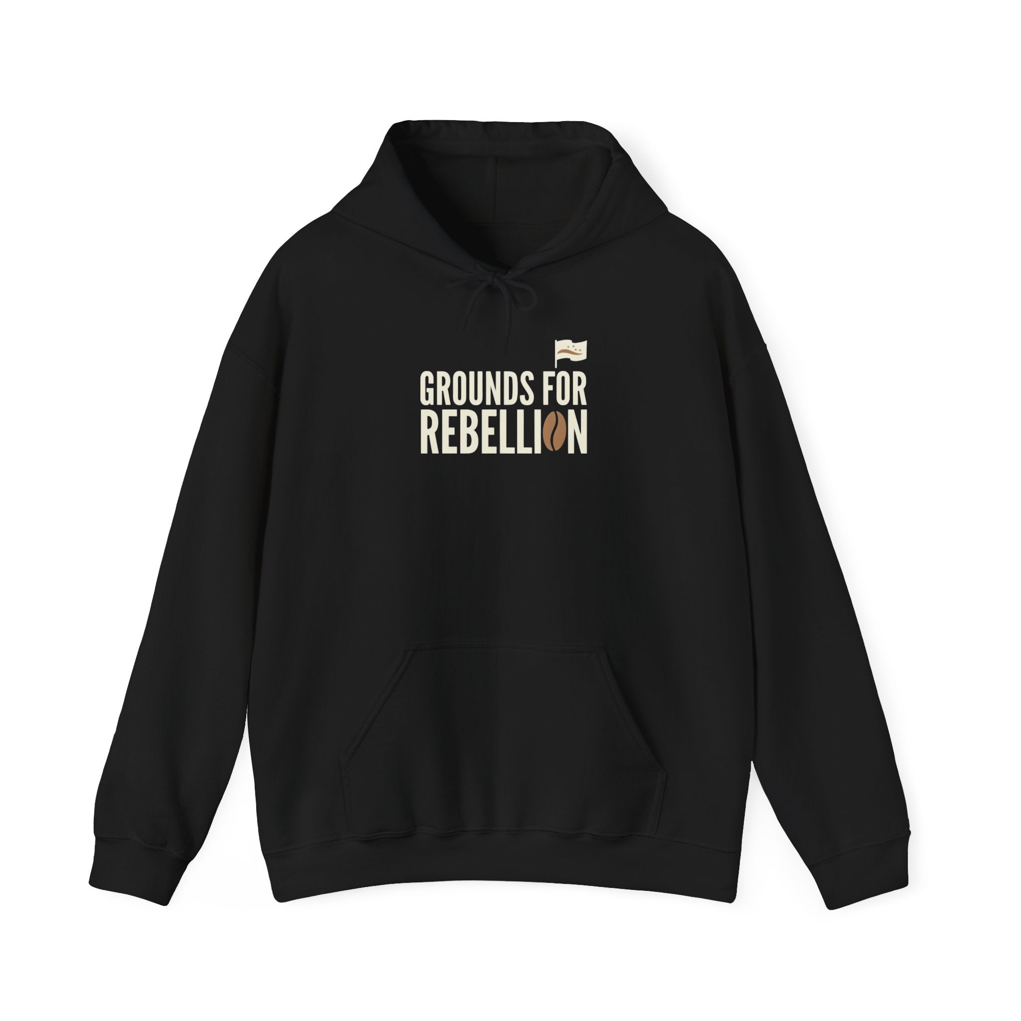 Grounds For Rebellion Funny Coffee Pun Hoodie | Unisex Streetwear Pullover