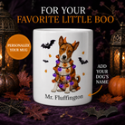 Personalized Basenji Halloween Mug – Custom Dog Name Gift promotional hero showing personalized dog mug