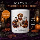 Personalized Beagle Halloween Mug – Custom Dog Name Gift promotional hero showing personalized dog mug