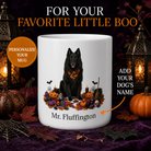 Personalized Belgian Sheepdog Halloween Mug – Custom Dog Name Gift seamless personalized Halloween dog mug hero