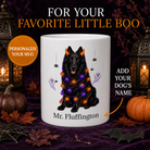 Personalized Belgian Sheep Halloween Mug – Custom Dog Name Gift seamless personalized Halloween dog mug hero