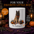 Personalized Belgian Tervuren Halloween Mug – Custom Dog Name Gift seamless personalized Halloween dog mug hero