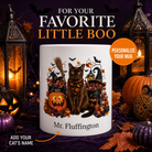 Personalized Burmese Cat Halloween Mug – Custom Name
