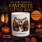 Personalized Calico Cat Halloween Mug – Custom Name