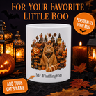 Personalized Orange Ginger Cat Halloween Mug – Custom Name