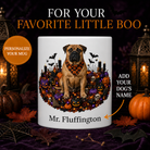 Personalized Boerboel Halloween Mug – Custom Dog Name Gift – front view with no handle