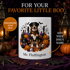 Personalized Entlebucher Mountain Halloween Mug – Custom Dog Name Gift – front view with no handle