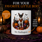 Personalized Rat Terrier Halloween Mug – Custom Dog Name Gift – front view with no handle