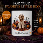 Personalized Spinone Italiano Halloween Mug – Custom Dog Name Gift – front view with no handle