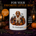 Personalized Welsh Springer Spaniel Halloween Mug – Custom Name Gift – front view with no handle